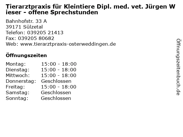 Tierarztpraxis für Kleintiere